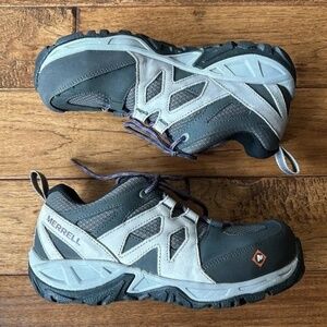 Merrell Charcoal Paloma Siren Alloy Toe Slip Resistant Work Shoes Women's Size 6